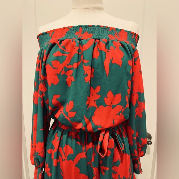 NWT Lilly’s Kloset Off the Shoulder Frills Romper - Picture 7 of 11